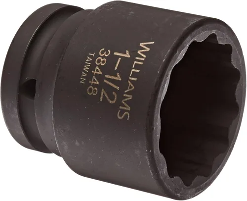 Vista 10 de Williams 38432 3/4 pulgadas Drive 1 pulgada estándar de impacto zócalo, 12 puntos