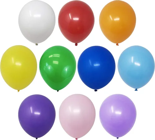 Vista 3 de Allgala 100 globos de látex prémium de grado helio de 9 pulgadas para cumpleaños, cumpleaños, baby shower, fiesta de compromiso, decoración de boda