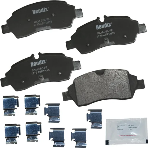 Vista 297 de Bendix Priority1 CFC154 - Juego de pastillas de freno de disco para Avanti II, Century, LeSabre, Regal, Riviera, chasis comercial, DeVille