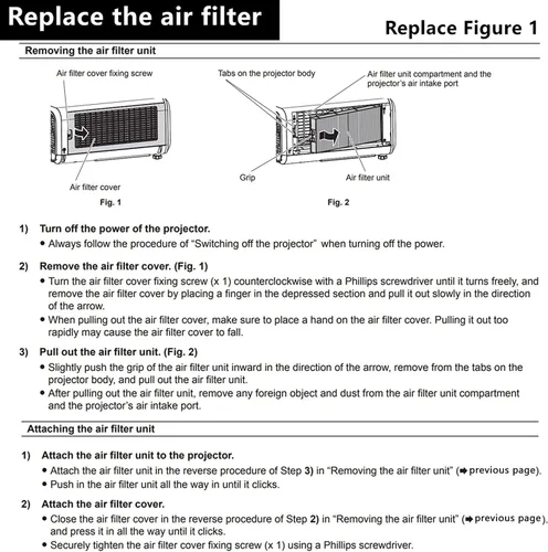 Vista 5 de AWO ET-RFM100 Filtro de polvo de aire de repuesto para PANASONIC PT-MW530, PT-MW630, PT-MW730, PT-MZ570, PT-MZ670, PT-MZ680, PT-MZ770, PT-MZ780