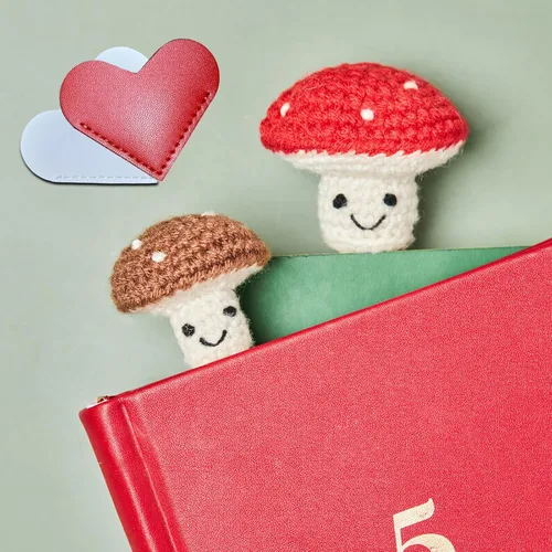 Vista 10 de CharySim Marcapáginas de Dibujos Animados de Verduras de Ganchillo Personalizable Marcapáginas Divertido Regalos de Cumpleaños Rellenos de Media