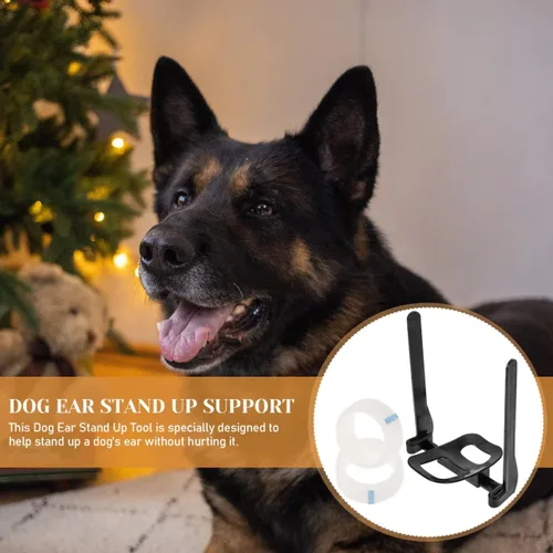 Vista 6 de Angoily Doberman - Kit de colocación de orejas con barras de corrección de cinta, soporte para orejas de perro y herramienta de pie para perros