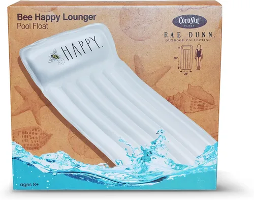 Vista 7 de Rae Dunn x CocoNut Float - Flotador de tumbona para adultos, tamaño adulto, multiusos, inflable y silla de descanso, flotador de balsa versátil