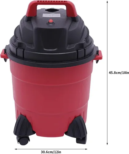 Vista 2 de 4Gal Shop Aspiradora húmeda y seca de 1000 W, aspiradora pequeña con filtro, función portátil 3 en 1 para garaje, coche y taller