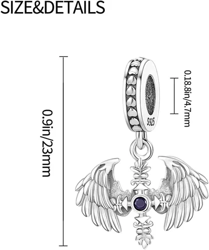Vista 3 de Dije clásico para mujer, pulsera de plata de ley 925, regalo de cuentas, se puede combinar con mujeres y niñas