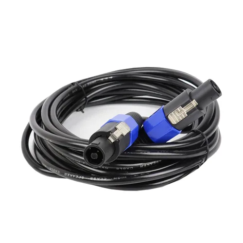 Vista 9 de HBU Paquete de 1 cable Speakon a Speakon de 3 pies (4 conductores, 12 AWG), 1 cable macho NL4FC de 3 pies de altavoz, Pro PA DJ Studio, escenario
