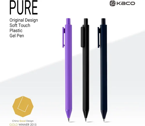 Vista 4 de Kaco Bolígrafos de gel de 20 colores surtidos, 0.5 mm de punta fina, lindos artículos de papelería, bolígrafos retráctiles para diario, toma