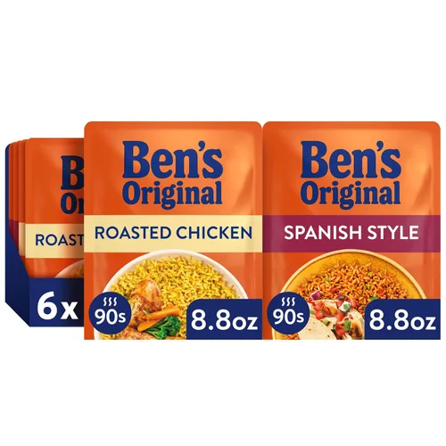Vista 20 de BEN'S ORIGINAL Arroz Basmati Listo, Guarnición Fácil, Bolsa de 8.5 oz (Paquete de 6)