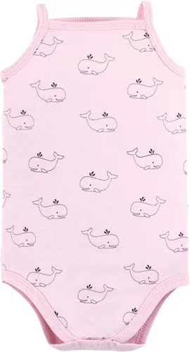 Vista 4 de Hudson Baby baby-girls Cotton Sleeveless Bodysuits