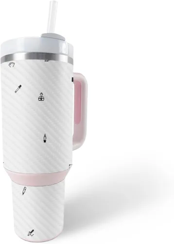 Vista 39 de MightySkins Skin - Vaso de vinilo compatible con Stanley The Quencher H2.0 FlowState de 40 onzas – Puppy Fall Funda protectora de vinilo duradera