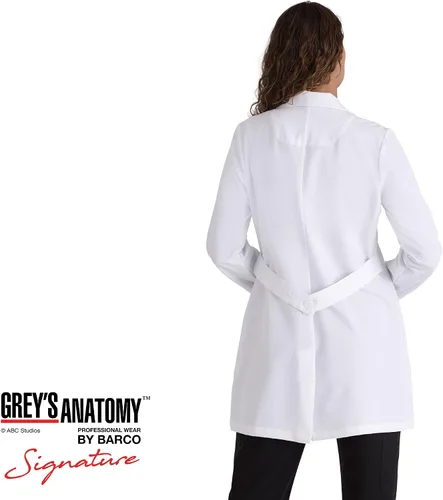 Vista 2 de Grey's Anatomy Signature - Abrigo de laboratorio profesional de manga larga para mujer