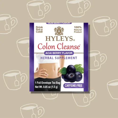 Vista 4 de Hyleys Colon Cleanse Tea Sabor Acai Berry - 25 bolsas de té (paquete de 1)
