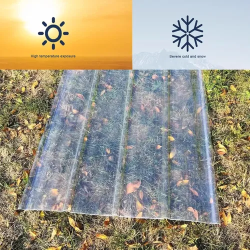 Vista 4 de Hoja de techo transparente, revestimiento de pared, panel de techo de cobertizo de invernadero, paneles laterales, paneles de techos, paneles de 12