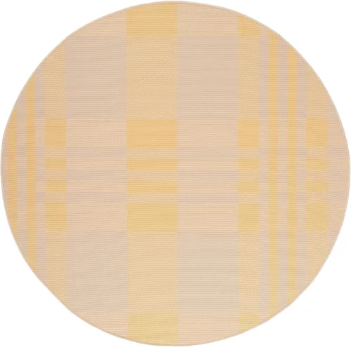 Vista 51 de SAFAVIEH Alfombra Lavable para Exteriores Colección Courtyard - 2'3" x 4', Beige y Azul, Patrón a Cuadros, No Desprende Pelusa y Fácil Limpieza