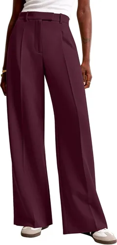 Vista 9 de NIMIN Pantalones de trabajo de pierna ancha para mujer, pantalones