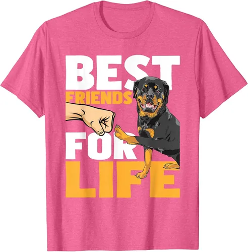 Vista 49 de Best Friends for Life - Rottweiler Animal Dog Lover Breeder T-Shirt