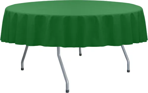 Vista 10 de Ultimate Textile Cotton-Feel - Mantel redondo de comedor fino de 72 pulgadas, color verde militar