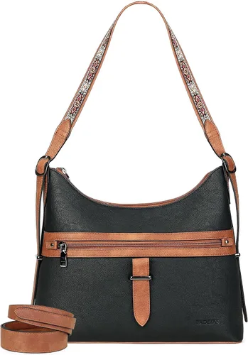 Vista 4 de FADEON Bolsos bandolera y mochila para mujer, colección marrón