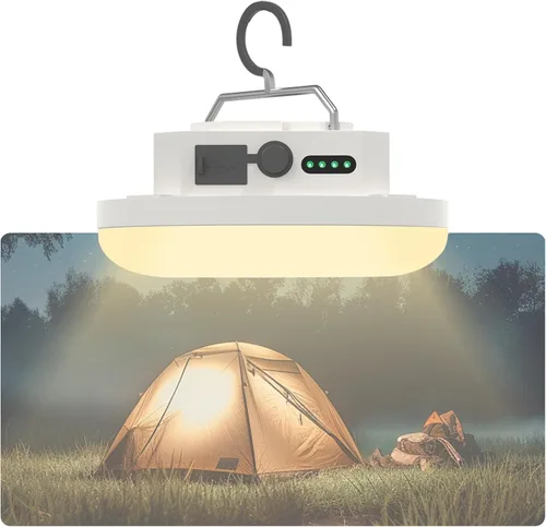 Vista 9 de 2 luces colgantes recargables de 4000 lm con imán 4 modos de iluminación, linterna LED portátil ultra brillante, LED impermeable IPX5