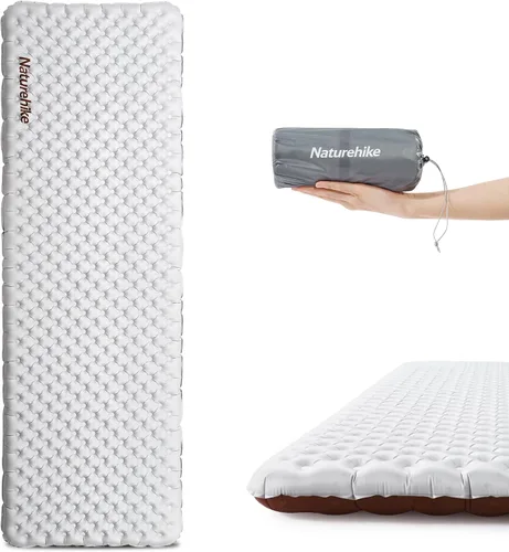 Vista 8 de Naturehike - Colchoneta de dormir ultraligera sin PFAS con R5.8, 3.2 pulgadas de grosor, almohadilla inflable para mochilero, para campamento