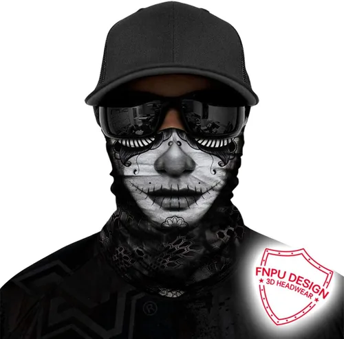 Vista 2 de Polaina de cuello sin costuras, bufanda, bandana, máscara facial sin costuras, protección UV para motocicleta, ciclismo, equitación, correr