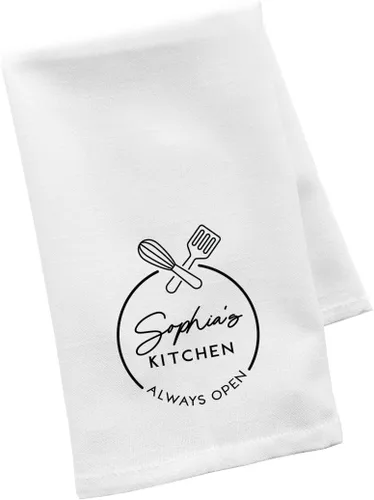 Vista 30 de Andaz Press Toalla de Cocina Personalizada, Toalla de Té de Saco de Harina, La Mejor Mamá de Todos los Tiempos Nombres Personalizados de Niños