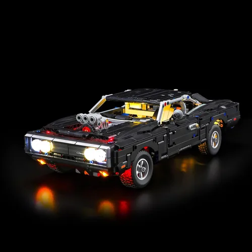 Vista 14 de LIGHTAILING Luz LED compatible con Lego-77262 Ken Block '65 Ford Mustang Hoonicorn V1 - Fácil instalación, cableado oculto, decoración del hogar