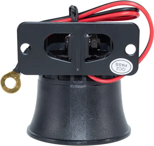 Vista 2 de SCYTEK 120 DB 6 Tonos Mini Sirena Fuerte Bocina 12 Voltios Universal 20W