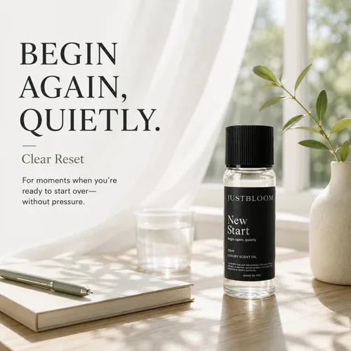 Vista 2 de JustBloom Aceite de fragancia New Start para difusores sin agua