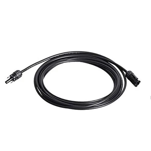 Vista 12 de Renogy Cable de extensión de panel solar con adaptador de cable impermeable de conector hembra y macho, 1.5 pies 12AWG, 1 pieza, negro