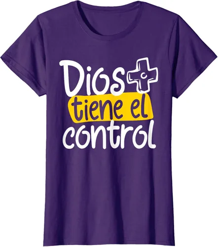 Vista 12 de Regalo Cristiano En Español Christian Spanish Dios Tiene Con Camiseta, Negro