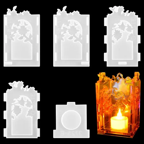 Vista 8 de Moldes de resina para portavelas, moldes de silicona huecos para bolígrafo, caja de contenedor de joyería, molde de resina epoxi para manualidades