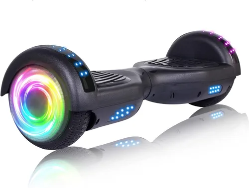 Vista 19 de SISIGAD Patinetes para niños de 7 a 12 años, con altavoz Bluetooth integrado y ruedas de luces coloridas de 6.5 pulgadas, scooter de equilibrio