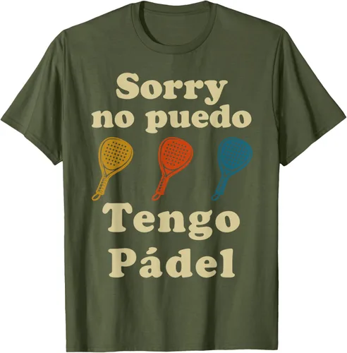 Vista 8 de Funny I Have Padel Player Sport en Español Camiseta Hombre