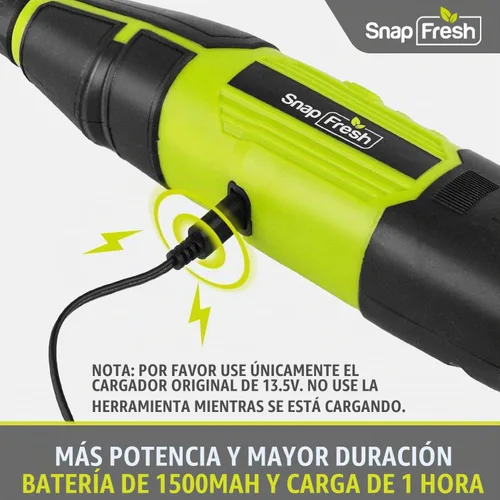Vista 8 de SnapFresh Kit de herramientas rotativas inalámbricas de 12 V con eje