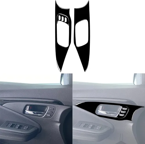 Vista 23 de 4 calcomanías para auto con diseño de pilar en el interior del espejo retrovisor compatible con Ridgeline 2017 2018 2019 2020/Passport