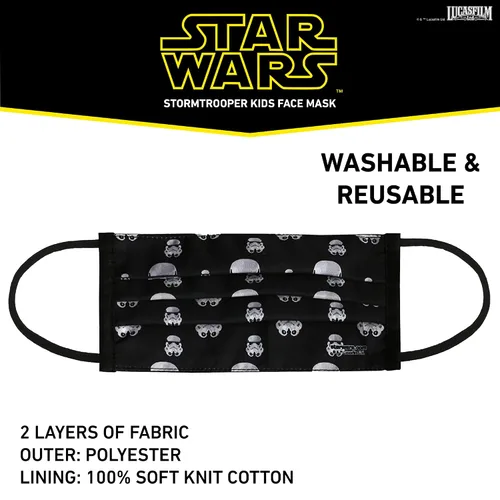 Vista 5 de Mascarilla plisada Kids Stormtroopers - Niños