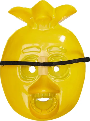 Vista 2 de Rubies Costume Five Nights at Freddy's Chica Media máscara para adulto, Amarillo