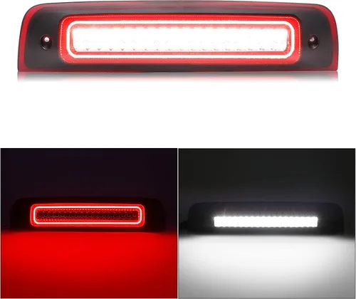 Vista 8 de Luz de freno LED de reemplazo para tercera luz para Ram 1500 1994-1997 y 1999-2001 / Ram 2500 3500 1994-1997 y 1999-2002, luz de carga de alto lente