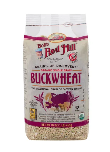 Vista 2 de Bob's Red Mill Granos orgánicos de trigo sarraceno sin gluten, 16 onzas (paquete de 4)