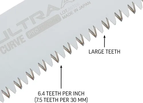Vista 4 de Silky Ultra Accel Professional - Sierra plegable curvada (9.449 in, dientes grandes) (446-24)