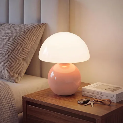 Vista 11 de Dawnwake Lámpara de Mesa con Forma de Hongo para Dormitorio, Lámparas Pequeñas de Escritorio para Mesita de Noche para Mesas de Noche de Sala