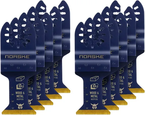 Vista 10 de Norske Tools NOTP278 - Cuchilla de accesorio oscilante para multiherramienta de 1 1/4 pulgadas, corte al ras de dientes japoneses, ajuste universal