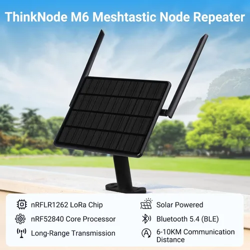 Vista 4 de ELECROW Energía solar al aire libre para Meshtastic con 6W panel solar