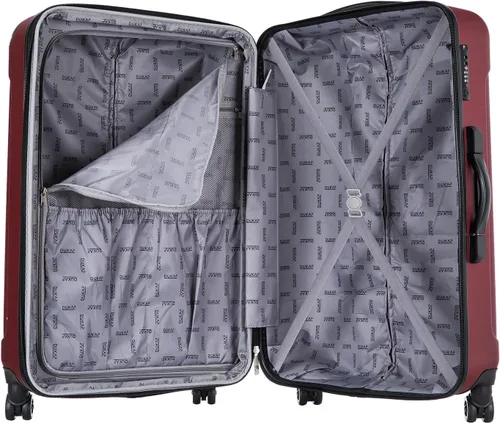 Vista 4 de DUKAP Intely - Maleta rígida con puerto USB integrado y báscula de peso digital, maleta de viaje con cerradura de combinación TSA y mango ergonómico