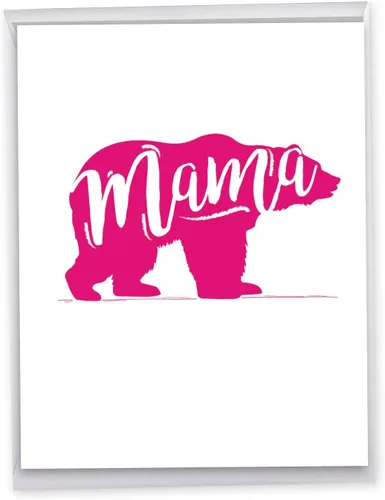 Vista 9 de NobleWorks Tarjeta de felicitación para el Día de la Madre Jumbo de 8.5 x 11 pulgadas con sobre (paquete de 1) Big Jumbo Mom Lick Beaters J9866MDG-US