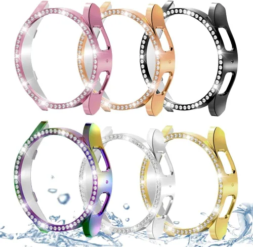 Vista 98 de DEALELE Paquete de 1 + 3 fundas compatibles con Samsung Galaxy Watch 7 Ultra (1.772 pulgadas), funda protectora de policarbonato transparente