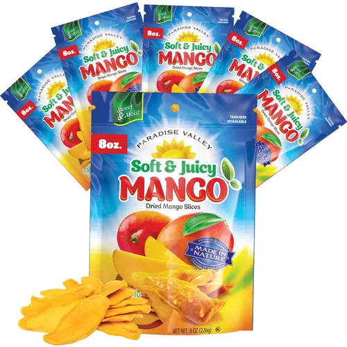 Vista 8 de Sabor original de mango y chile seco, sin azúcar, 100% vagano, sin OMG, sin glutten (todos los ingredientes naturales) (2.25 onzas) paquete de 12