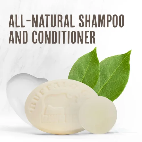 Vista 3 de MSM + Tallow Shampoo & Conditioner Bar Set – Sin perfume – Sin sulfato – Sistema de cuidado del cabello sin silicona para un cabello suave, liso