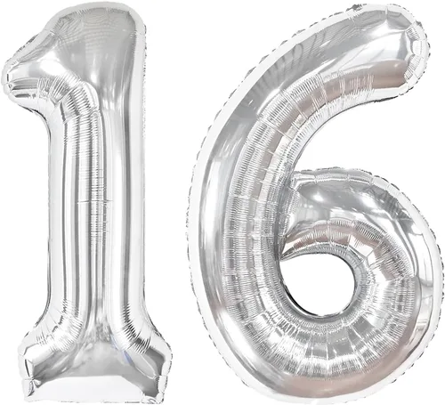 Vista 274 de Globo negro de 40 pulgadas con números del 0 al 9 (cero-nueve), globo de cumpleaños de gran tamaño, globo de helio de aluminio con números grandes